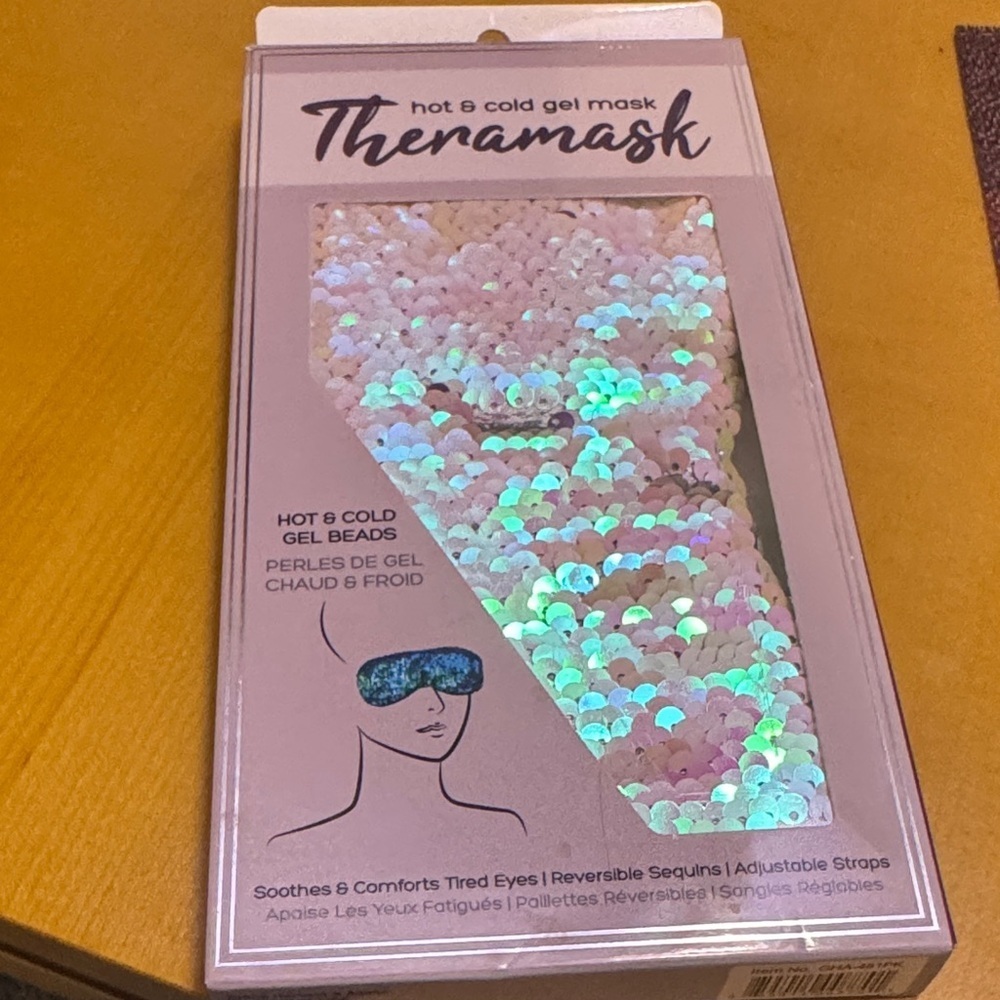 Theramask Hot & Cold Gel Mask with Reversible Sequins